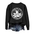 thumbnail image 6 of Women's Sweatshirt Class Of 2026 Graduation Graphic Crew Neck Long Sleeve Pullover Raglan Top Streetwear Hoodie Alternative, 6 of 7