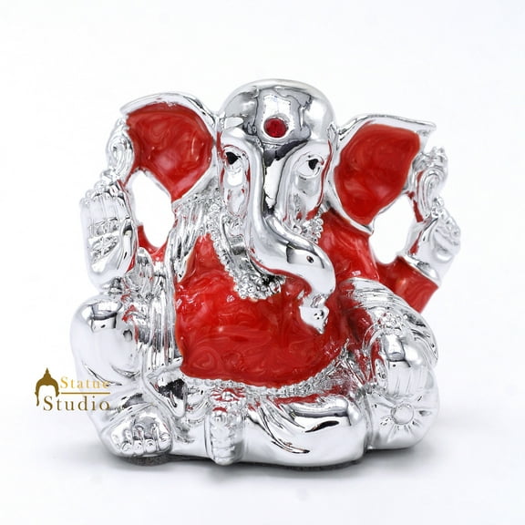 StatueStudio Ganesha Statue Temple Decor Lord Ganesh Murti Religious Showpiece Ganpati Idol Gift Item Mandir, Home Decor and Office Table (2 X 1.5 X 2 Inch)