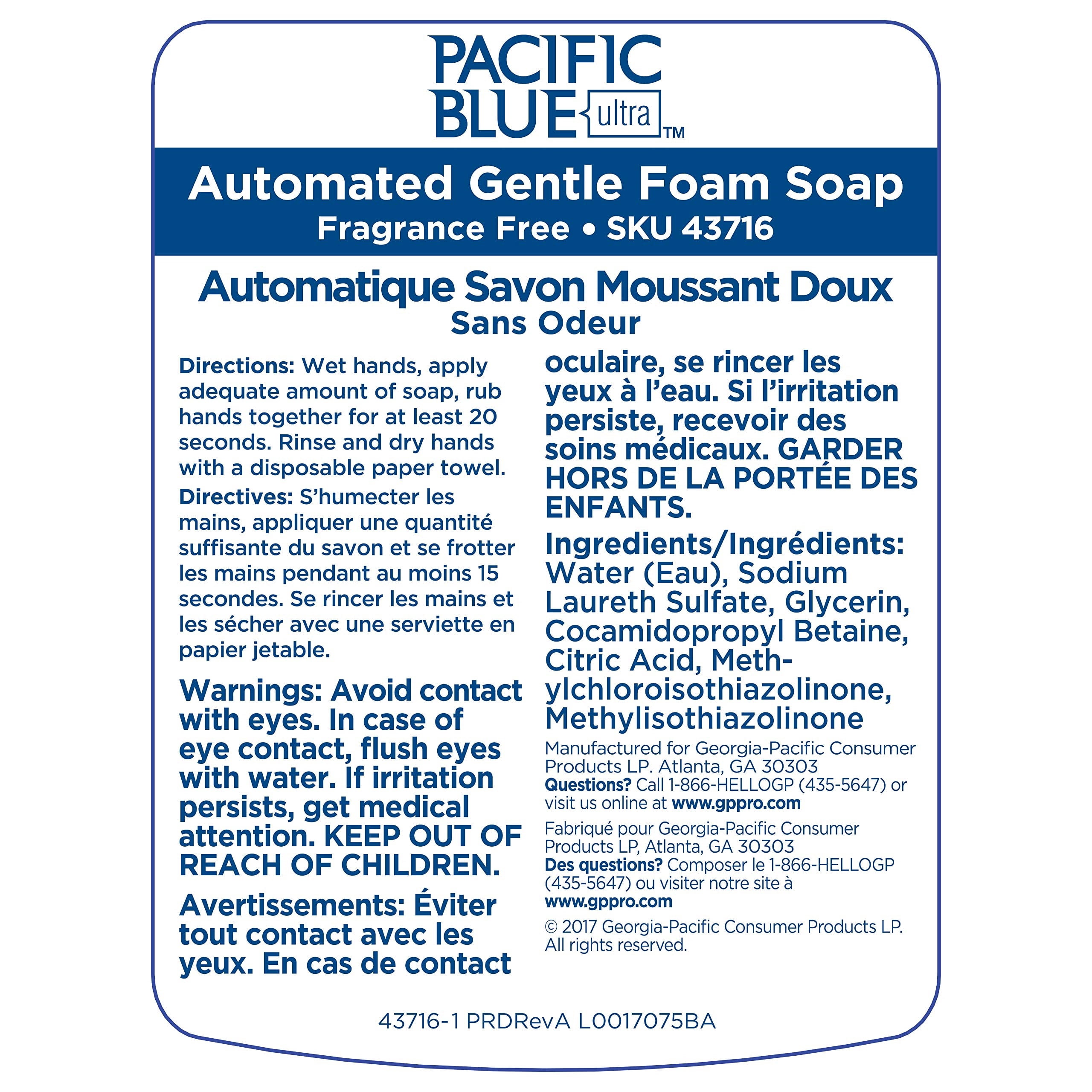 Pacific Blue Ultra Automated Gentle Foam Soap Refill