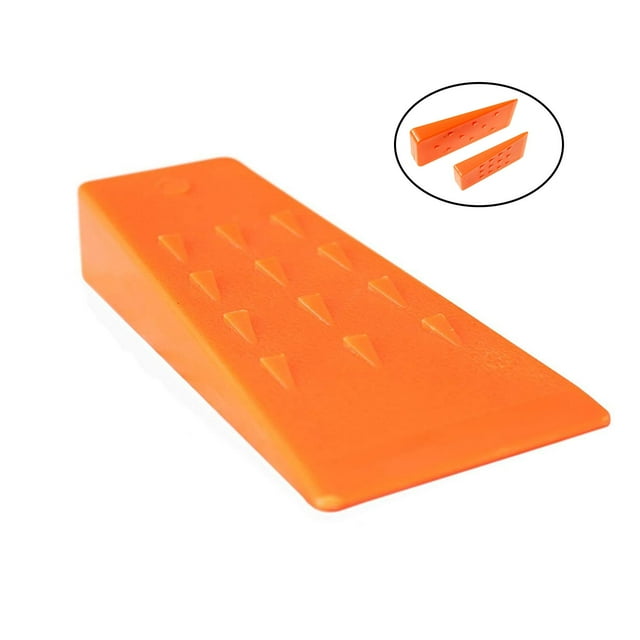 Tala de árboles de 5.5 "Tala de árboles Corte seguro Corte de plástico naranja 2x para motosierra Suministros Herramientas Accesorio shamjiam Cuña de tala de árboles