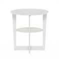 thumbnail image 4 of Furinno JAYA Oval End Table, Side Table, Nightstand, White, 4 of 6