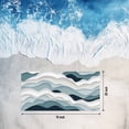 thumbnail image 2 of Beach Towel Gray Blue Ombre Bath Pool Towels Abstract Geometric Sea Wave Absorbent Beach Towel Soft Large Quick Dry Lightweight Camping Travel Sports Yoga Gym Swim Towels for Adult 35x70 Inch, 2 of 9