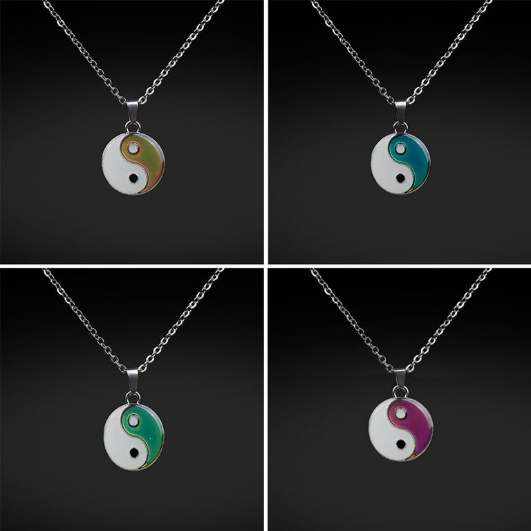 Claire's yin yang mood necklace best sale