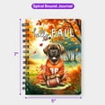 thumbnail image 5 of Hello Fall Mastiff Football Welcome Autumn with Leaves Pumpkins Spiral Bound Journal Mastiffs Dog Lover Gifts Idea 5x7in Spiral Notebook - 00012, 5 of 5