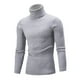 thumbnail image 4 of Suéter de cuello alto para hombre, suéter de cuello alto, camisa básica ajustada de primavera y otoño, suéter para hombre, color sólido, 4 of 6