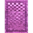 thumbnail image 1 of Ahgly Company Indoor Rectangle Checkered Purple Modern Area Rugs, 2' x 3', 1 of 4