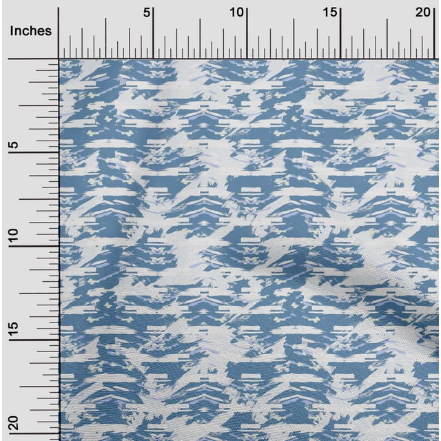 oneOone Georgette Viscose Grayish Blue Fabric Texture Watercolor Sewing Craft Projects Fabric Prints By Yard 42 Inch Wide