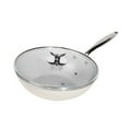 thumbnail image 4 of Luzkey Nonstick Deep Frying Pan Stir Fry Pan Multifunctional Frying Pan Skillet Ceramic Coating Skillet for Boiling Electric Cooking M, 4 of 8