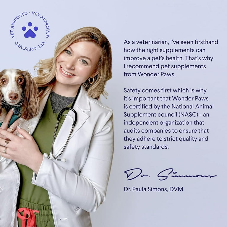 Wonder Paws Cardio Support Supplements for Dogs, Heart Health, Circulation,  Energy, 90 Chews - Walmart.com