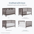 thumbnail image 6 of Dream On Me Synergy Wave 5-in-1 Convertible Crib, Chocolate Chip, 6 of 9