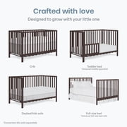 Dream On Me Synergy Wave 5-in-1 Convertible Crib, Chocolate Chip