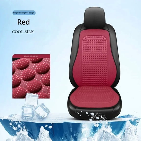 Car Cushion Summer Cool Cushion Ice Silk Seat Cover Cars Cushion Seasonal Universal Cool Cushions Cool slick