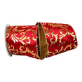 thumbnail image 4 of JAM Paper Christmas Velvet Plush Multi-color Polyester Ribbon, 10yd x 4in, 1/Pack, 4 of 4