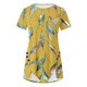 thumbnail image 3 of Blusas de Manga Corta para las Mujeres Botón Impreso Cuello Redondo Top Casual, Blusas para las Mujeres Casual, 3 of 5