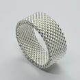 thumbnail image 3 of 932 Sterling Silver Heavy Mesh Ring, 3 of 8