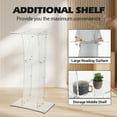 thumbnail image 2 of Kojooin Clear Acrylic Podium, Floor-Standing Lectern with Wide Top for Church, Classroom, Speech or Conference Use, 2 of 6