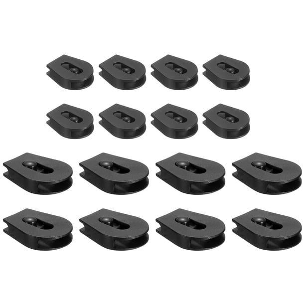 16 Paquete de Bloques de Cordón con Ruedas para Deslizadores de Toggle, 0.8/1.5 Pulgadas