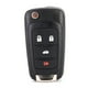 thumbnail image 4 of Coche 4 botón flip llave remota fob caso de carcasa cubierta de reemplazo negro para, 4 of 7