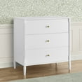 thumbnail image 4 of Delta Children Lily 3 Drawer Dresser with Interlocking Drawers, Bianca White, 4 of 14