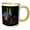 Yellow/White, variant on 3drose, Funny Labrador Retriever Dog Camping Nature Cartoon, 15oz Mug