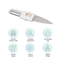thumbnail image 4 of Cuchillo de Pelar ANGGREK Doble Extremo Acero Inoxidable Beige, 4 of 8