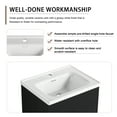 24 inch Wall Mounted Bathroom Vanity Cabinet with Sink, Wood Floating ...