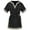 A-Black161, variant on Toddler Girl Viking Tunic Dress Embroidered Trim V-Neck Short Sleeve Durable Dress with Belt Com Shiny 2pc Outfits