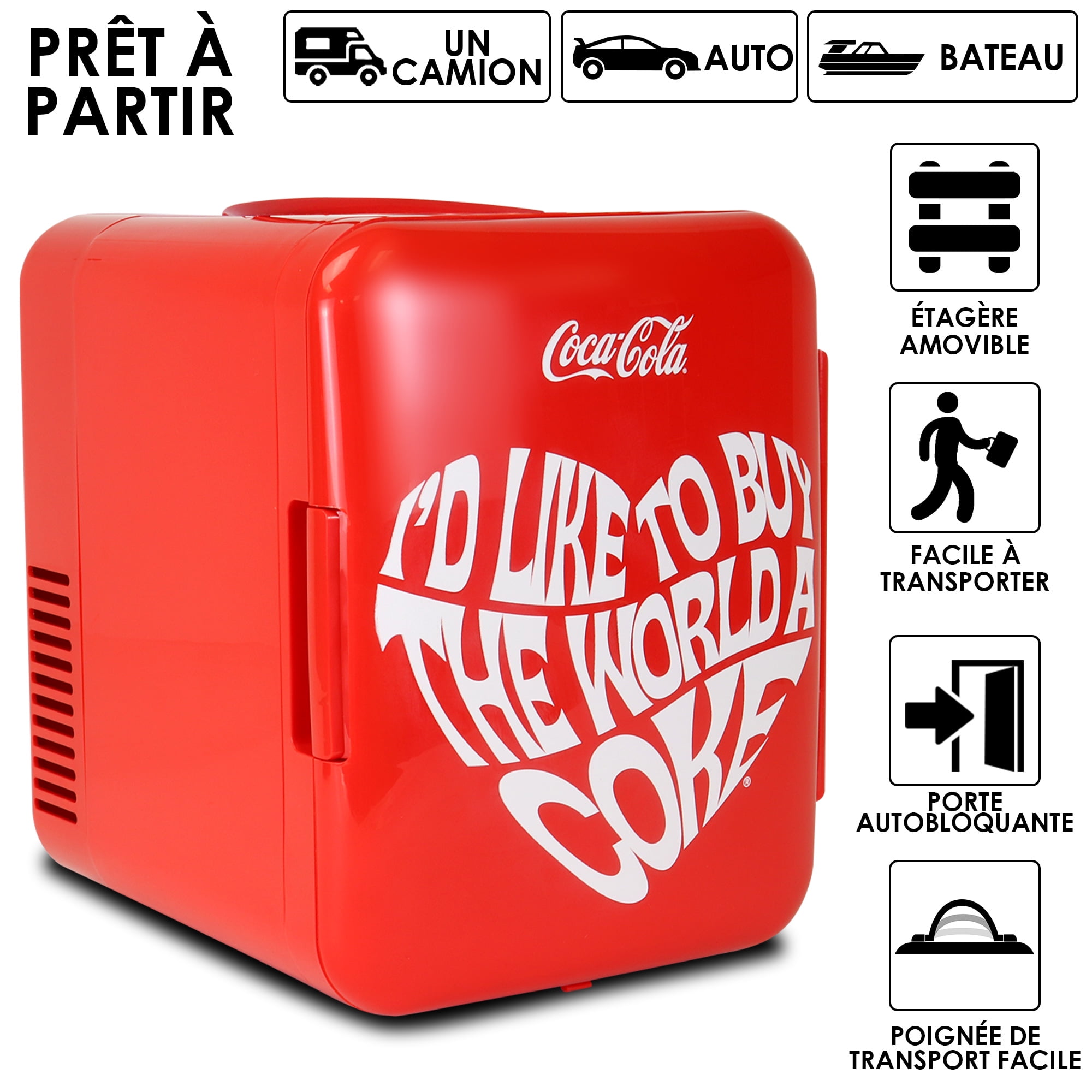 Coca-Cola World 1971 Series 4L Cooler/Warmer 12V DC 110V AC Mini Fridge
