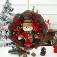 thumbnail image 6 of 17.7 In  Artificial Christmas Wreath - Cloth Snow Man Wreath, Xmas Wreath, Christmas Decorations, for Door Wall Fireplace, 6 of 11