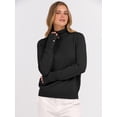 thumbnail image 4 of ANRABESS Turtleneck Sweaters for Women Long Sleeve Tops | 2026 Fall Winter Fashion Clothes, Office Work Daily Wear Dressy Casual Outfits, Soft Knitted Ribbed Button-Cuff Pullover Top, 4 of 9