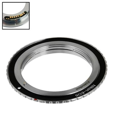 UPC: 0847372045815 | Fotodiox NikF-EOS-FC10 Lens Mount Adapter with Nikon Nikkor D SLR Lens to Canon EOS Camera