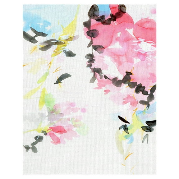 Masterpiece Art Gallery Spring Blossoms II Pink Abstract By Elisa Sheehan Canvas Art Print 22" x 28"