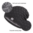 thumbnail image 3 of Bonnet Slouchy Tricoté au Crochet Rasta pour Homme pour l'Été Hiver, 3 of 5