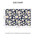 thumbnail image 3 of Rocae Daisy Floral Printed Heat Resistant Place Mats,Classic Hemstitch Cloth Fabric Placemats Imitation Linen Place Mat Table Mats 18x12 inch, 3 of 9