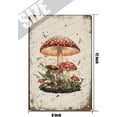 thumbnail image 5 of Mushroom Wall Decor Vintage Mushroom Wall Art Sign Rustic Mushroom Kitchen Decor Mushroom Poster Hanging Fungus Aesthetic Art for Bedroom Dining Room Living Room Office 12x8 Inch, 5 of 6