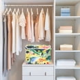 thumbnail image 4 of Yayeee Collapsible Cube Storage Bin with Lid Fabric Closet Decorative Basket with Handles, Art Field, 4 of 7