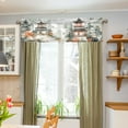 thumbnail image 3 of Yayeee Window Valance for Kitchen Farmhouse Rod Pocket Mountain Pattern Short Curtain for Living Room, 3 of 6