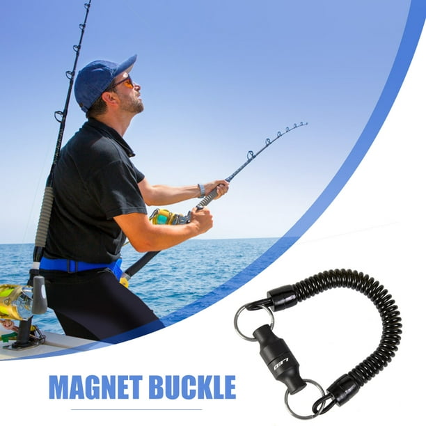 Qionma Fly Fishing Magnetic Net Release Landing Net Holder Keeper with  Lanyard 