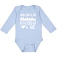 thumbnail image 3 of Inktastic San Diego Someone Loves Me Skyline Boys or Girls Long Sleeve Baby Bodysuit, 3 of 5