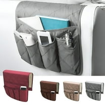 LAMIRO Anti-Slip Armrest Caddy Pocket Organizer for Sofa Couch Chair Recliner Loveseat,Storage for Phone,Book,Magazines,Armchair Remote Control Holder