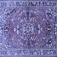 thumbnail image 1 of Ahgly Company Machine Washable Indoor Square Persian Blue Traditional Area Rugs, 3' Square, 1 of 4