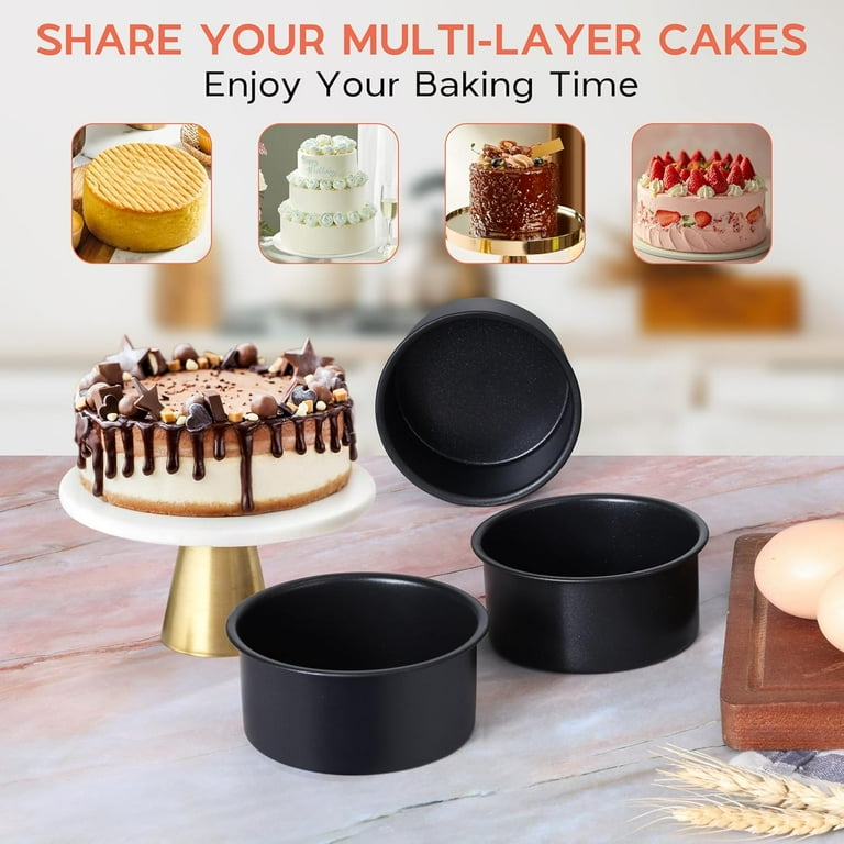 Small Mini Round Cake Pan Inch Smash Cake Bake Pans Sets of