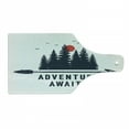 thumbnail image 1 of Saying Cutting Board, Travel and Adventure Theme with Fir Trees Moon Gulls Calligraphy, Decorative Tempered Glass Cutting and Serving Board, in 3 Sizes, by Ambesonne, 1 of 2