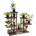 thumbnail image 1 of Costway 6Tier 13 Pots Wooden Plant Flower Display Stand Wood Shelf Storage Rack Garden, 1 of 10