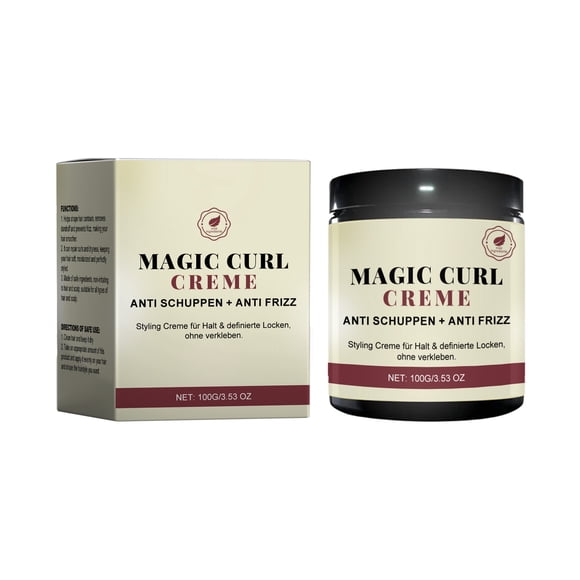 Xihbxyly Crema para Rizar, Crema Capilar para El Control Del Frizz, Crema Hidratante para Peinar, Crema para Retener Rizos, para Todo Tipo de Cabello Rizado, Apta para Cabello Teñido Natural, Product