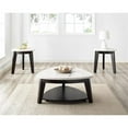 thumbnail image 5 of Francis White Marble Top Cocktail Table with Black Base, 5 of 5