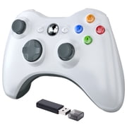 Luxmo Xbox 360 Wireless Controller, 2.4G Wireless Controller Gamepad with Vibration for Xbox 360 Windows 7 8 10