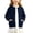 Navy, variant on Puntoco Girls Preppy Knit Cardigan Button-Up Sweater Coat with Pockets Yellow 170(14-15 Years)