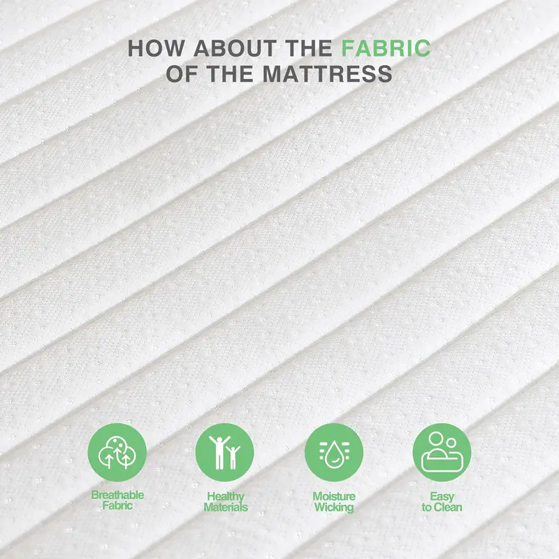 6 Inch TwinXL Mattress, Foam and Spring Hybrid Mattress in a Box, Medium Soft, Breathable Fabric & Adaptive Support, CertiPUR-US Certified, TwinXL Size Mattress in Guest and Kids Bedroom