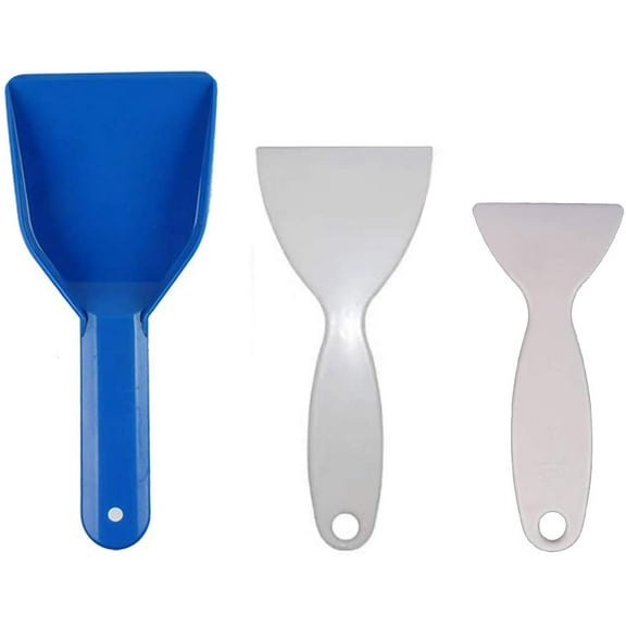 Plastic Refrigerator Ice Shovel Ice Scraper Snow Remover Cleaning Freezer Frost Shovel Ice Remover Scoop Set of 3